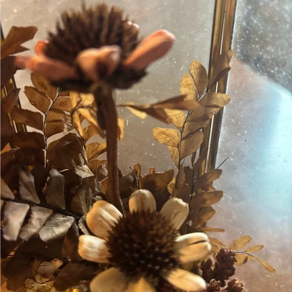 Dried Floral Vintage Chic Gold Case Persevered Flowers So Unique Final Sale